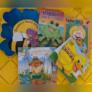 Children's Board Book Bundle: Spring & Animal Titles